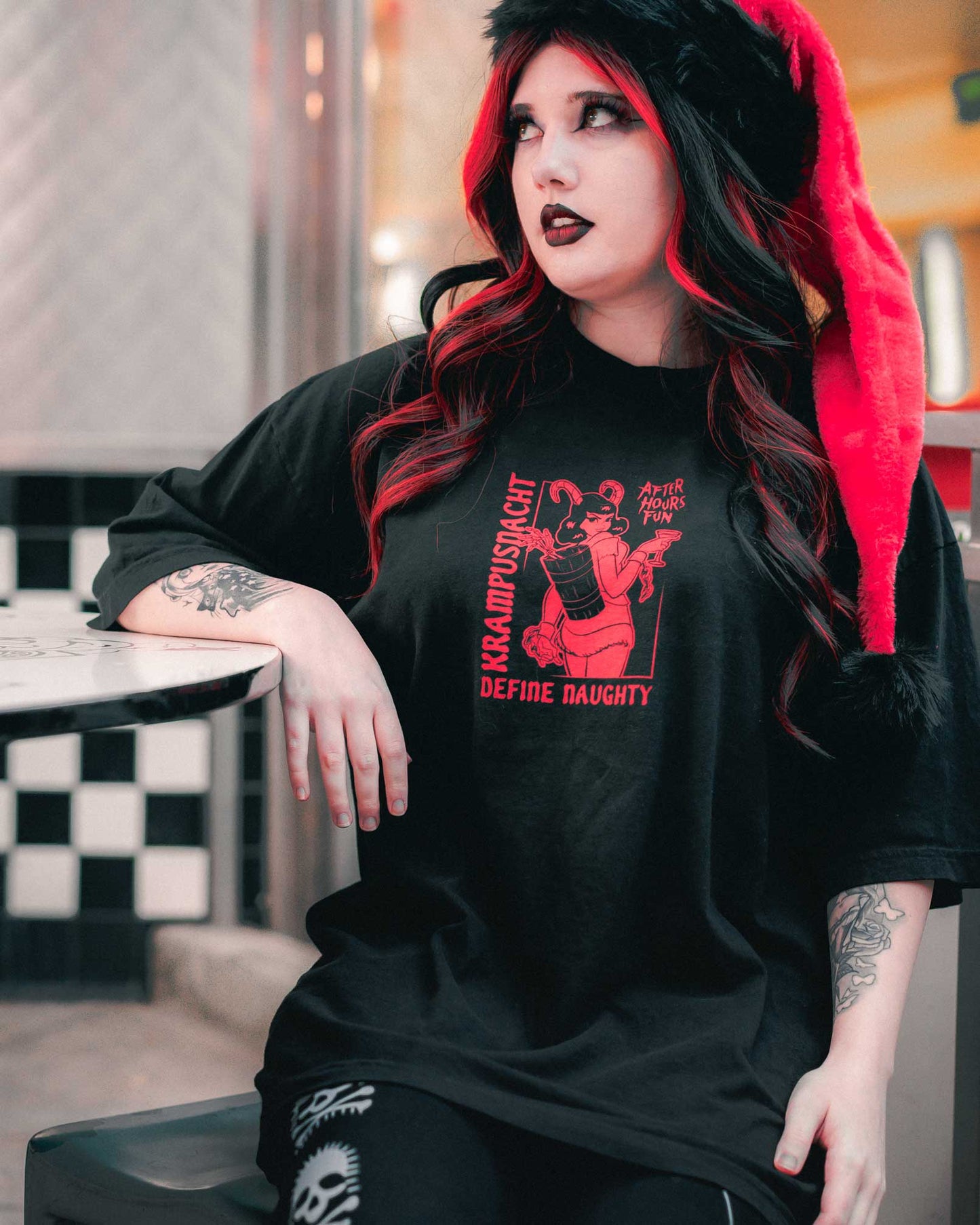 Curse of Krampus Oversized Garment Dyed Tee