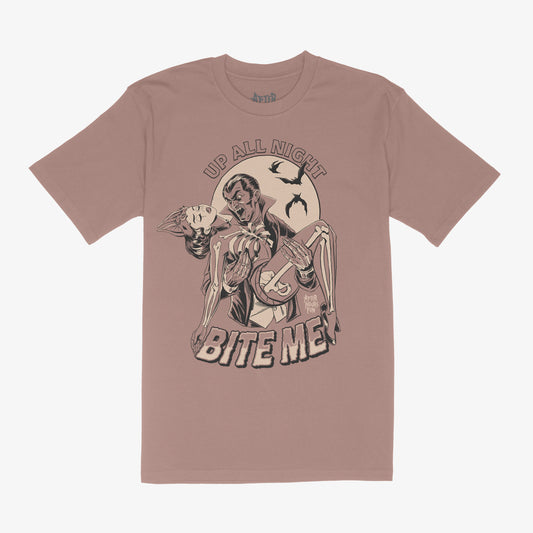 Bite Me Tee The Count's Affection: Dusty Rose Variant