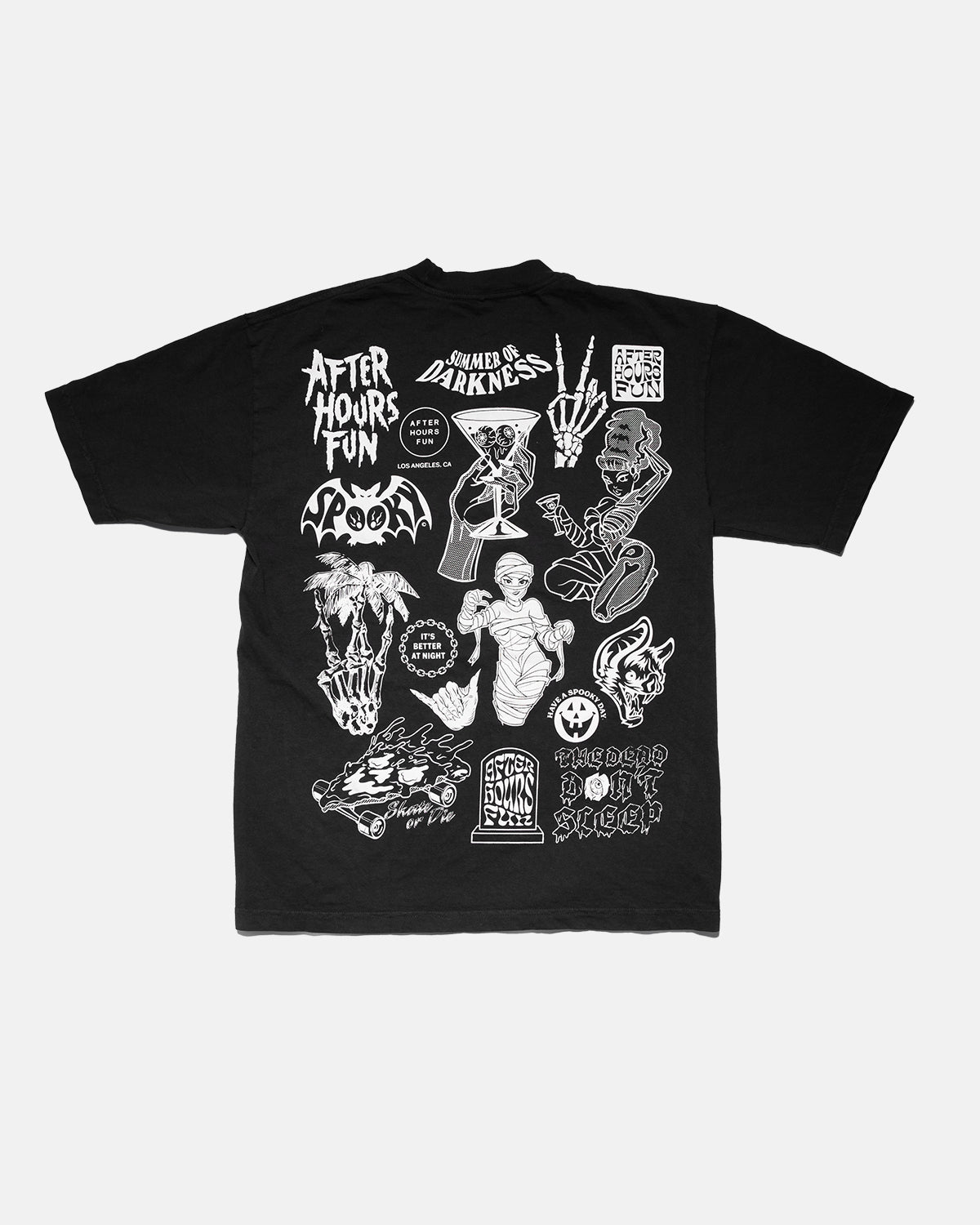 DOODLES TEE GOTH BLACK