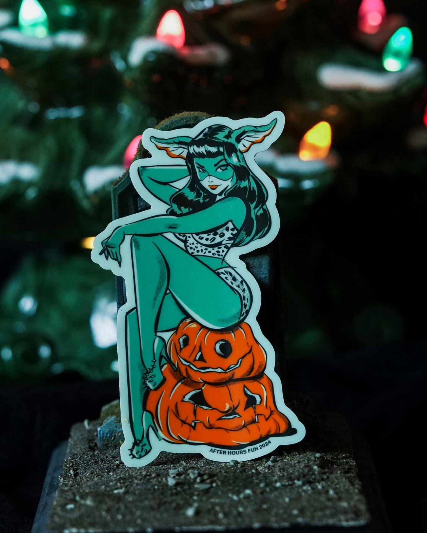 Glow-in-the-Dark Greta Pin-Up Sticker - Limited Edition 50pcs