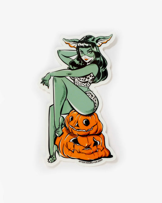 Glow-in-the-Dark Greta Pin-Up Sticker - Limited Edition 50pcs