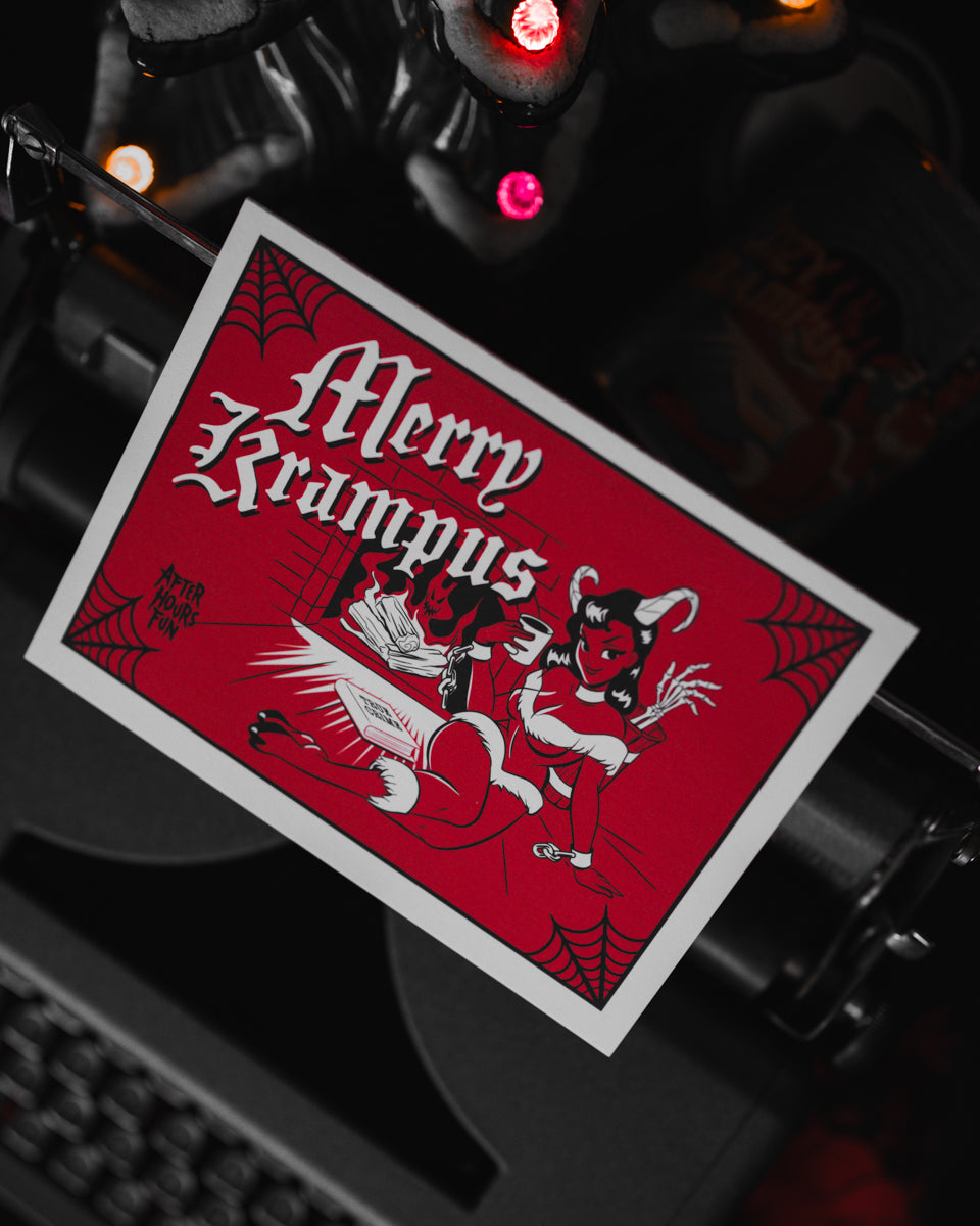 Krampus Pin-Up Card