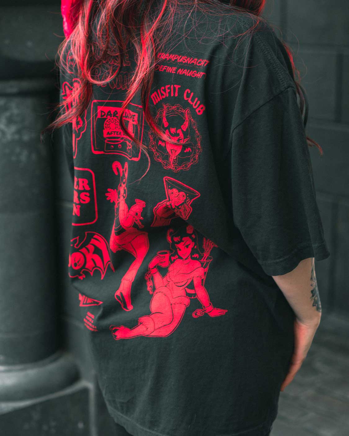 Curse of Krampus Oversized Garment Dyed Tee